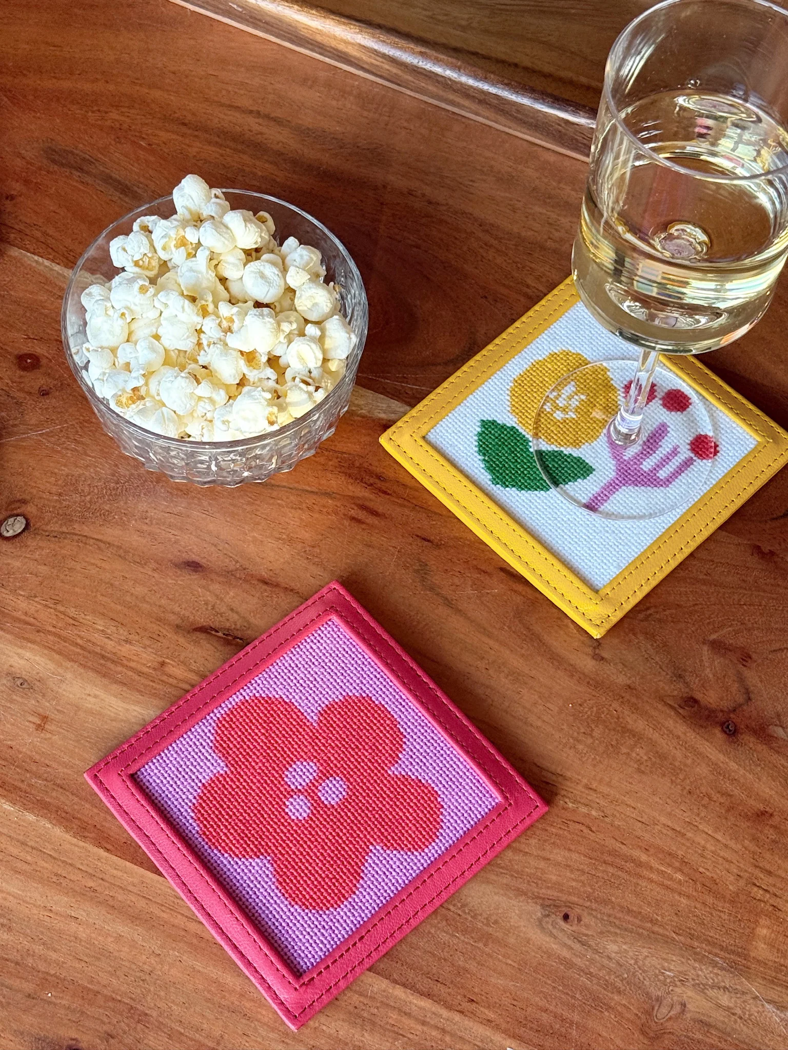 "Wild Bloom" Happy Stitching All-In-One Coaster Kit - Image 3