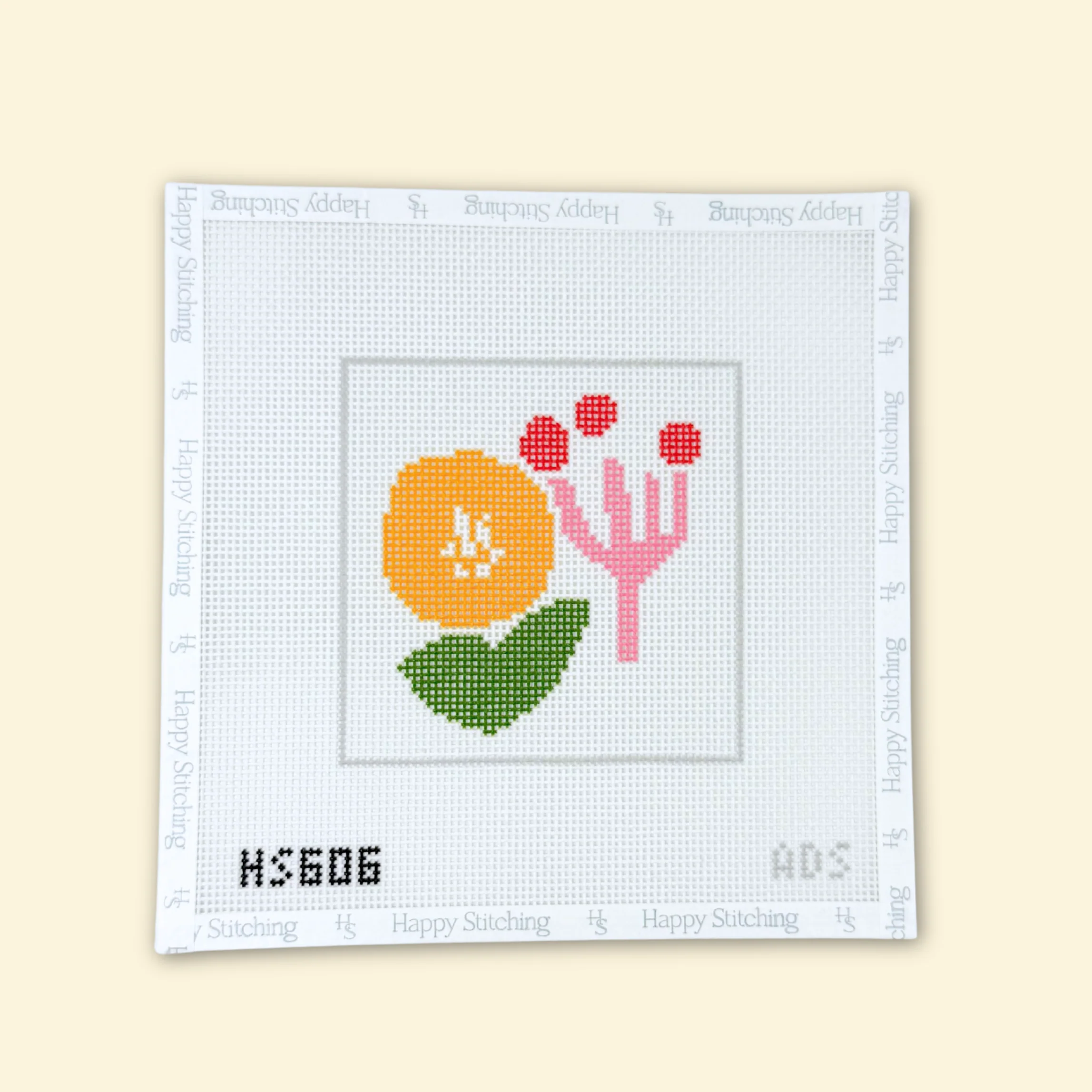 "Wild Bloom" Happy Stitching All-In-One Coaster Kit - Image 4