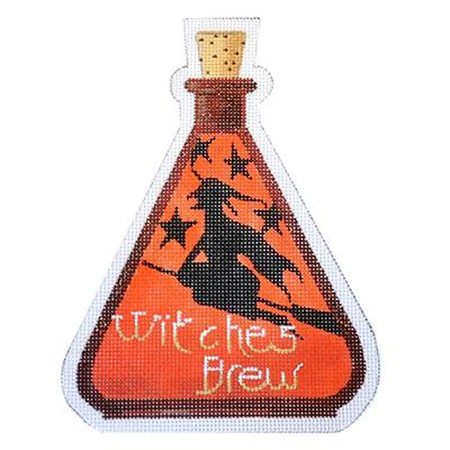 Witches Brew Halloween Bottle Canvas
