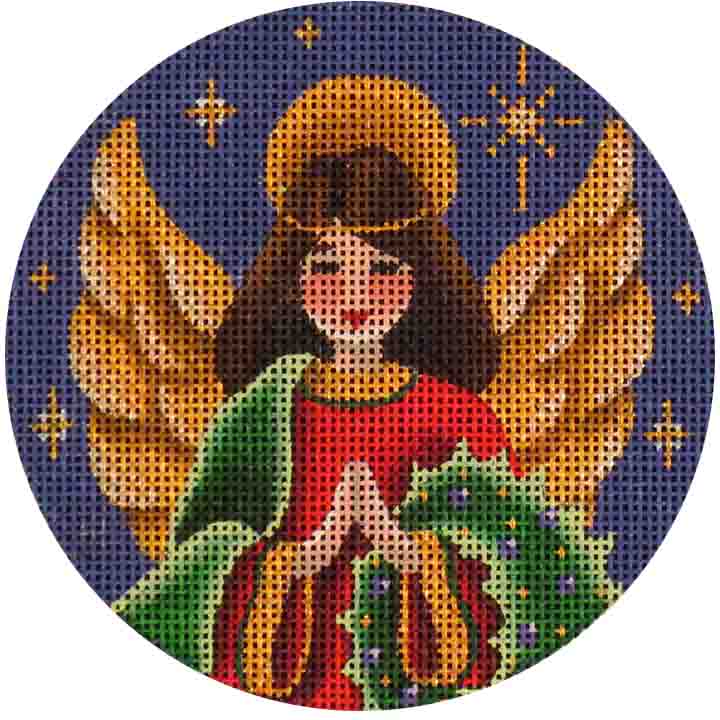 Wreath Angel Canvas