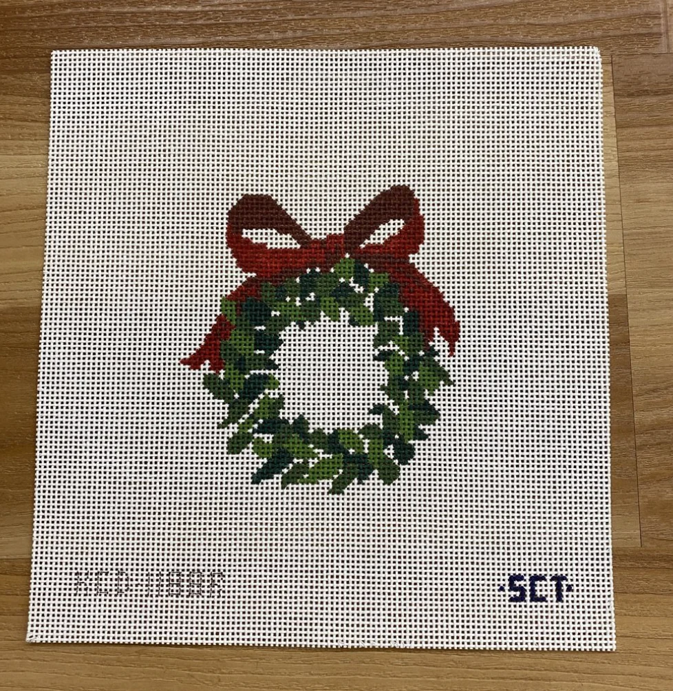 Monogramable Wreath Ornament Canvas - Image 3