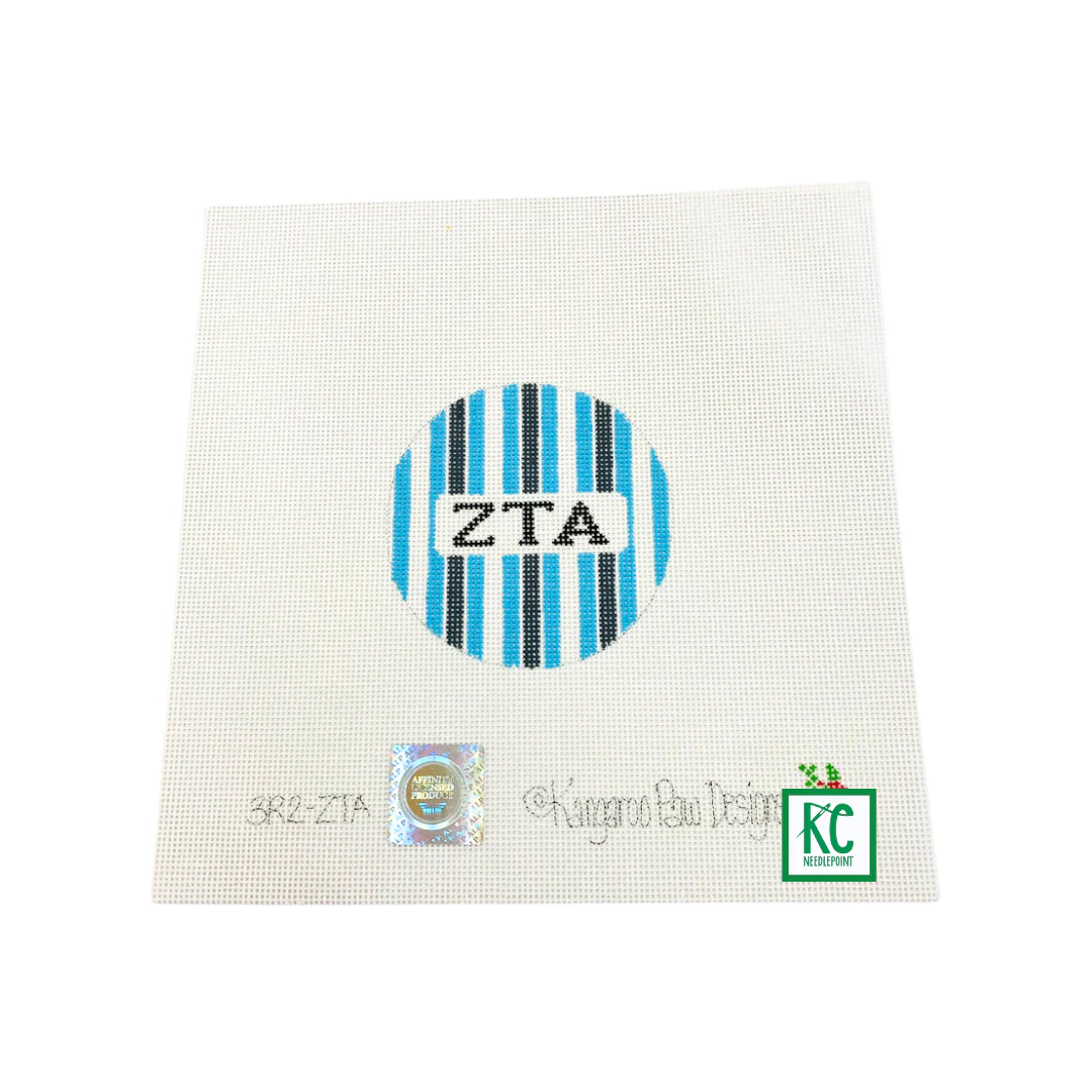 Zeta Tau Alpha</br> 3" Round Canvas