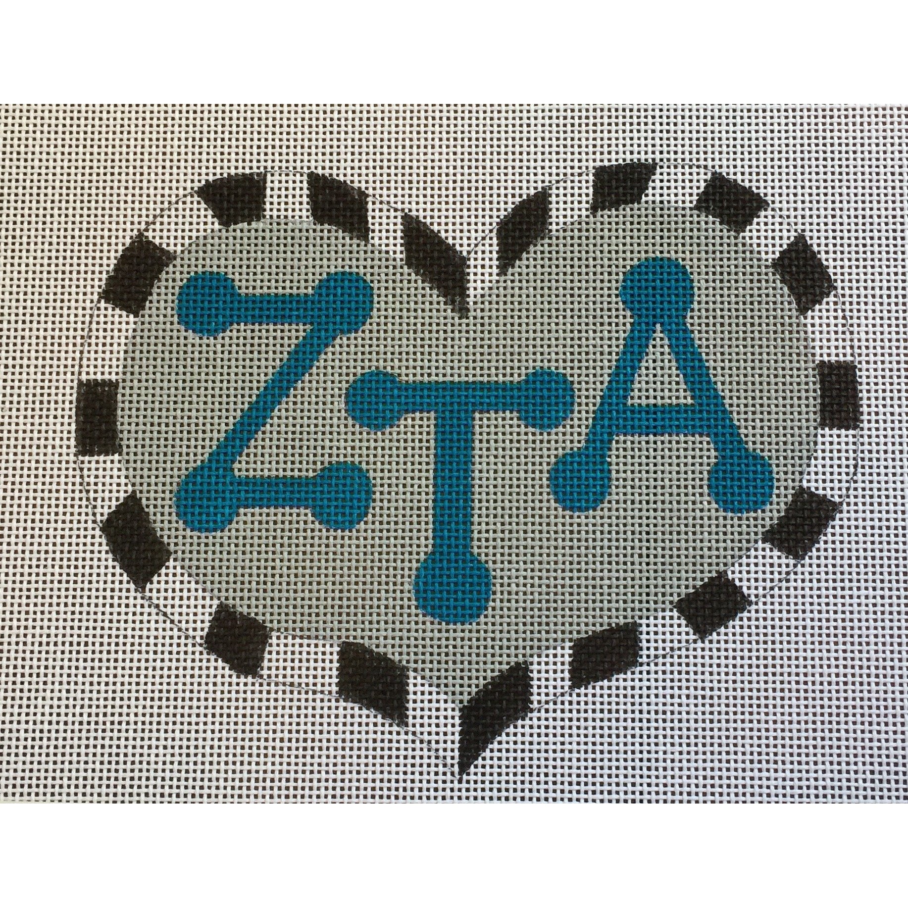 Zeta Tau Alpha Large Heart Canvas